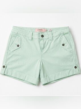 Torrid First At Fit Mint Green Military Shorts Size 10 NWT Cargo Utility